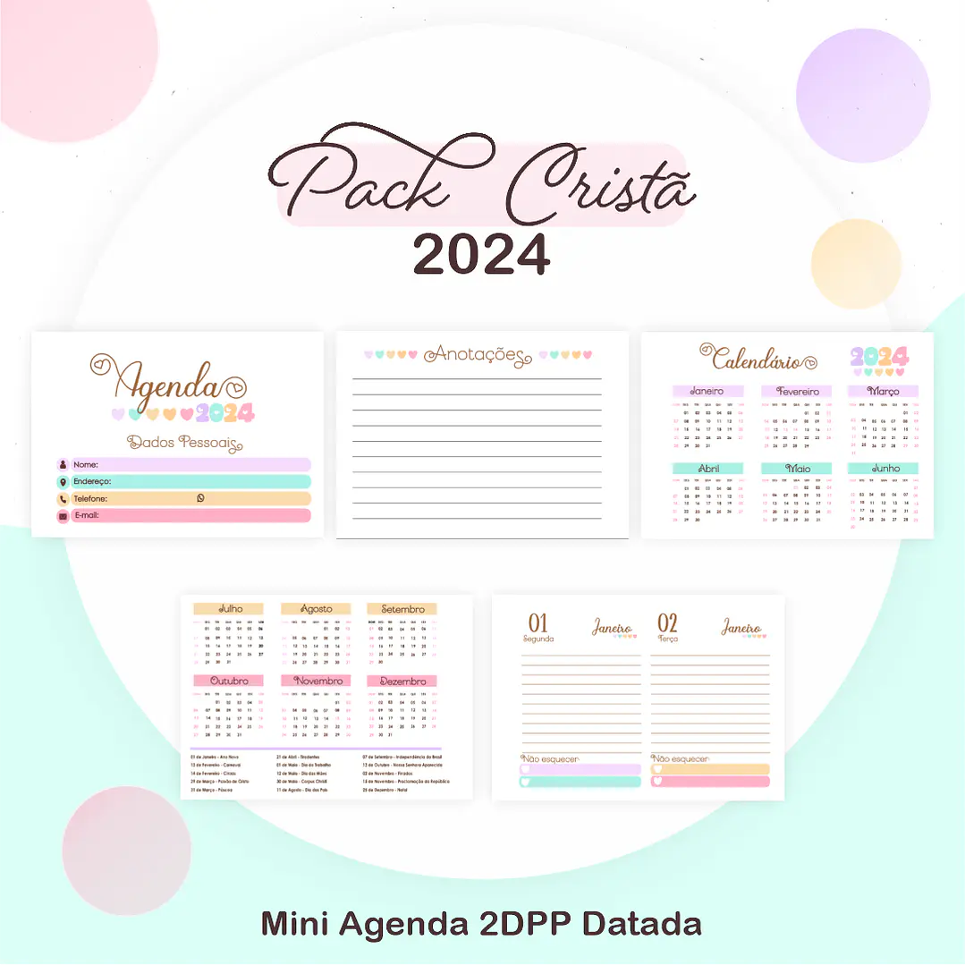 Arquivos Prontos Agenda Caderno 2024 Versículos e Louvores 18