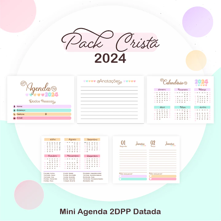 Arquivos Prontos Agenda Caderno 2024 Versículos e Louvores 18