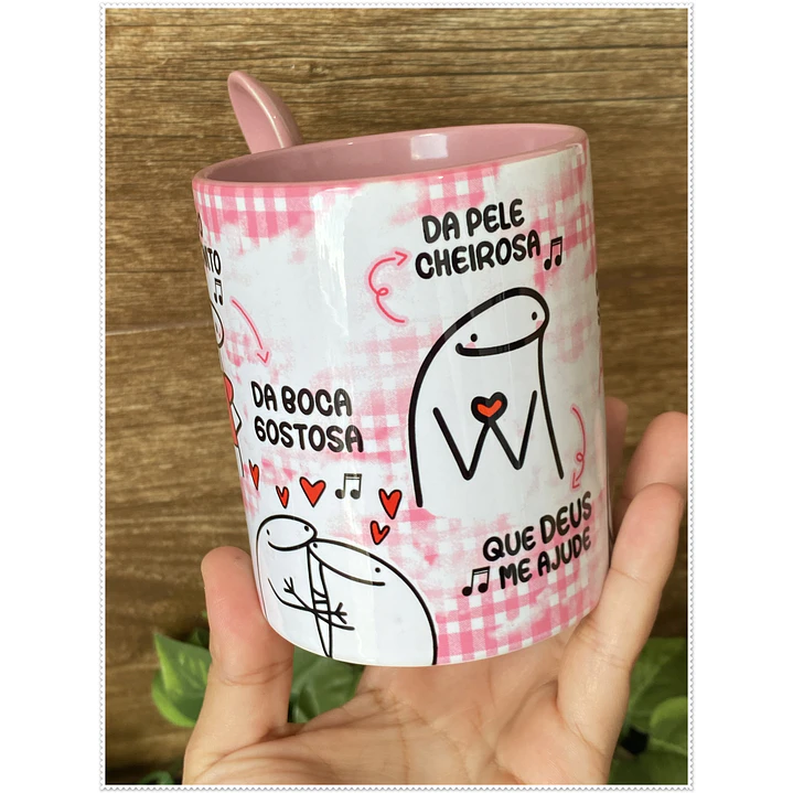 Artes para Caneca Musica Moça do Cabelo Bonito em Jpg 4