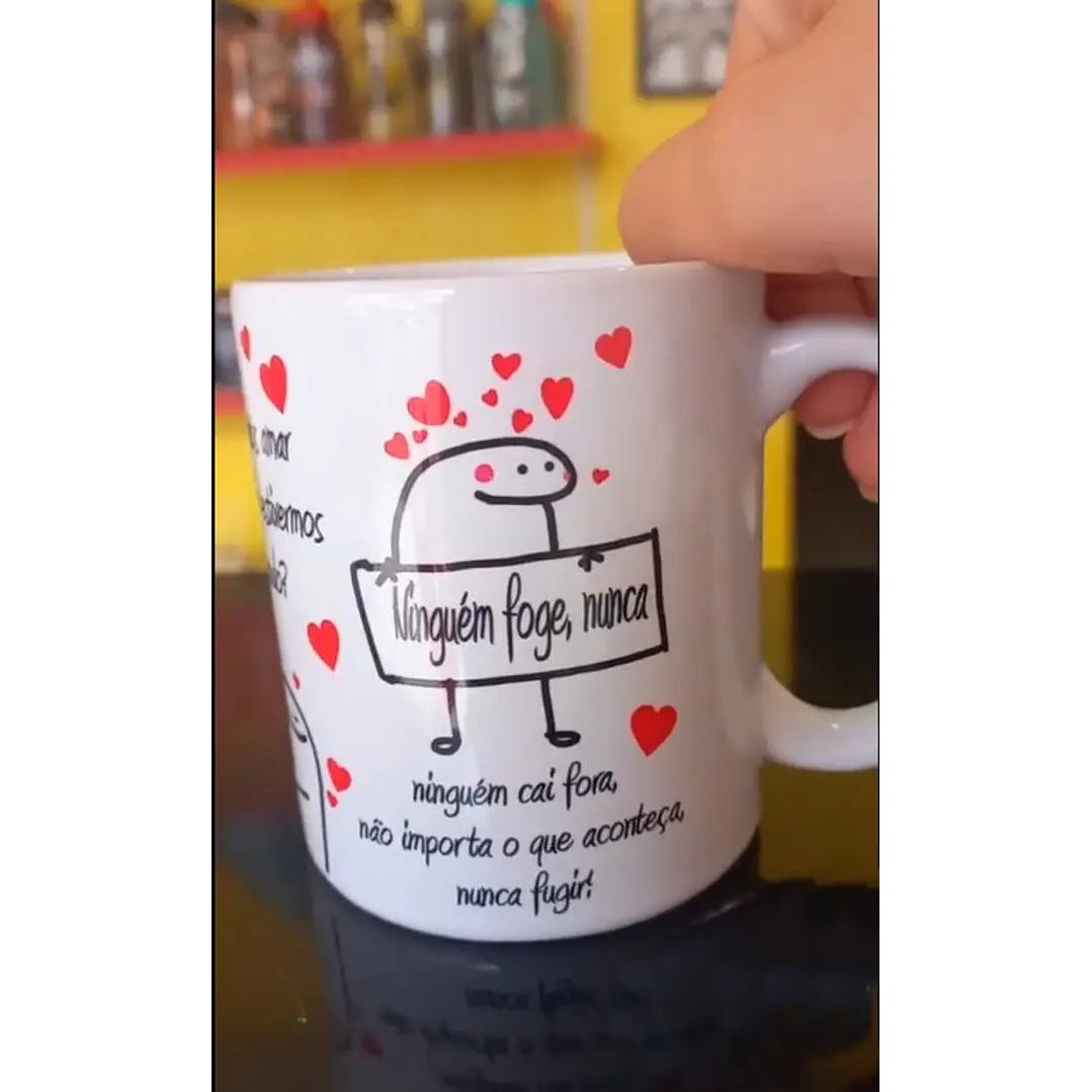 Artes para Caneca Frase A Gente Vai Prometer Um para o Outro em Png 3