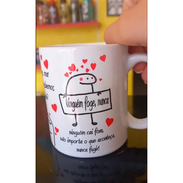 Artes para Caneca Frase A Gente Vai Prometer Um para o Outro em Png 3