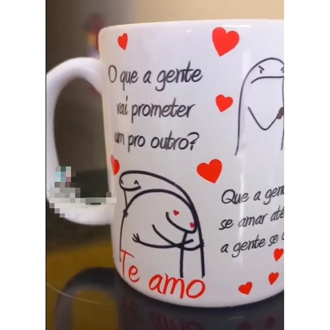 Artes para Caneca Frase A Gente Vai Prometer Um para o Outro em Png 1
