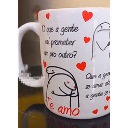 Artes para Caneca Frase A Gente Vai Prometer Um para o Outro em Png