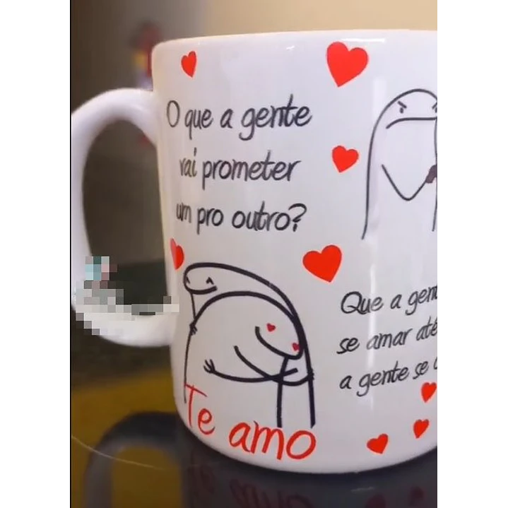 Artes para Caneca Frase A Gente Vai Prometer Um para o Outro em Png 1