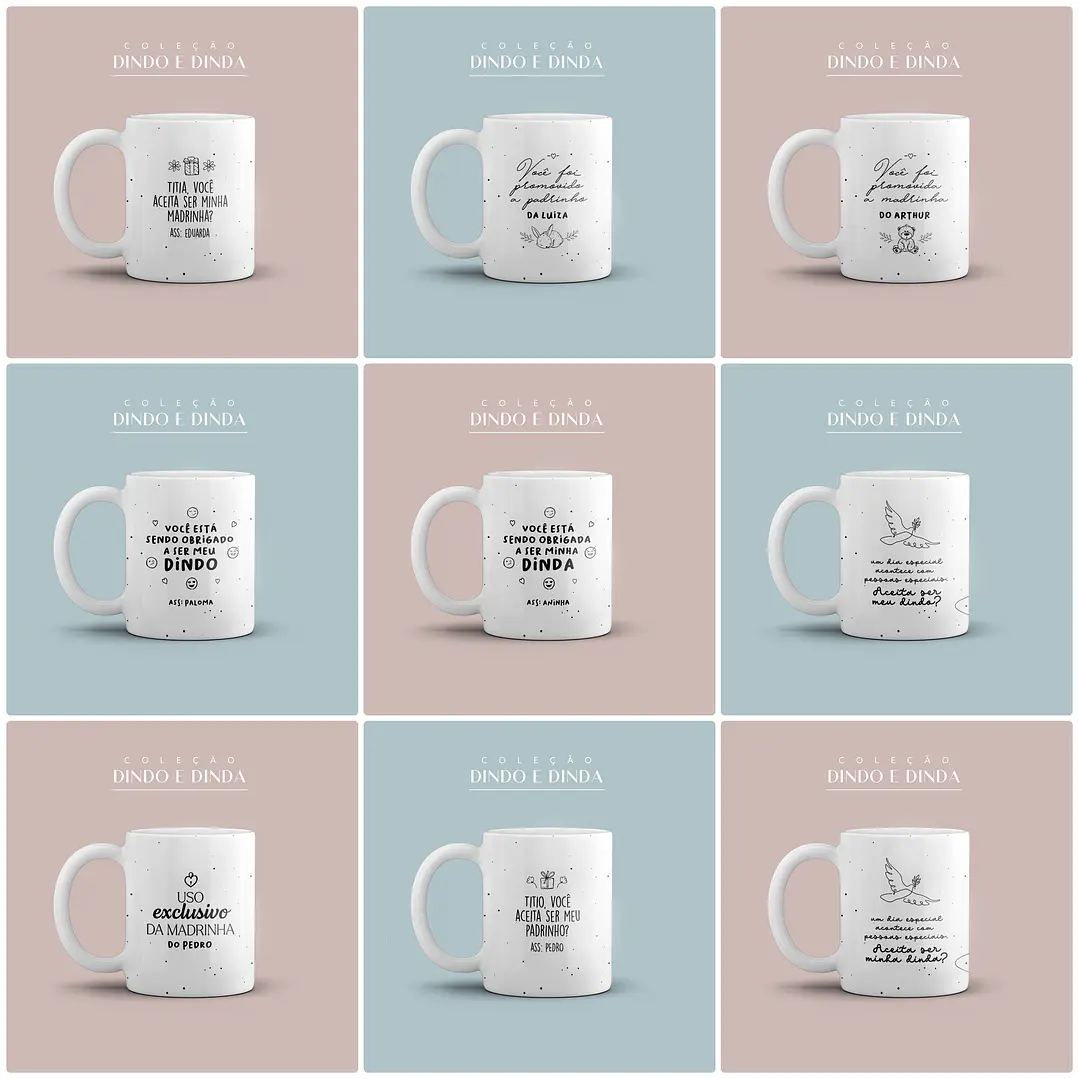 31 Artes para Caneca Dindo e Dinda em Jpg + Vetor 3