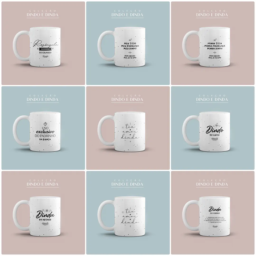 31 Artes para Caneca Dindo e Dinda em Jpg + Vetor 4