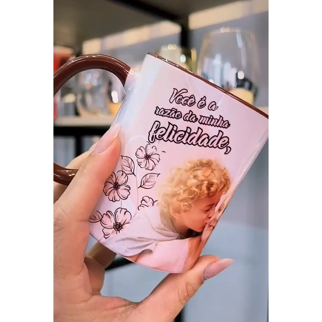 Arte para Caneca Musica Você é  Razão da Minha Felicidade em CorelDraw 1