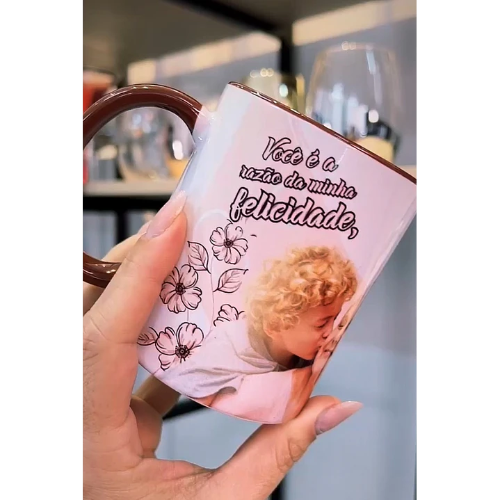 Arte para Caneca Musica Você é  Razão da Minha Felicidade em CorelDraw 1
