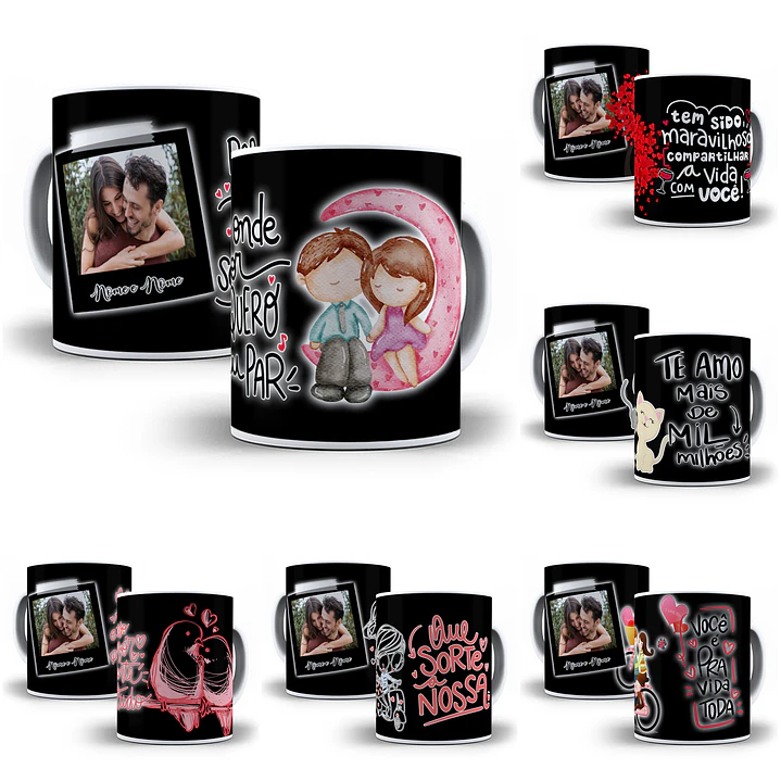 10 Arte para Caneca Dia dos Namorados em Photoshop 1