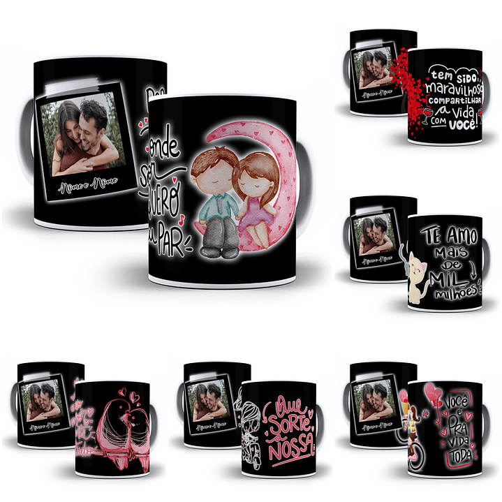 10 Arte para Caneca Dia dos Namorados em Photoshop 1