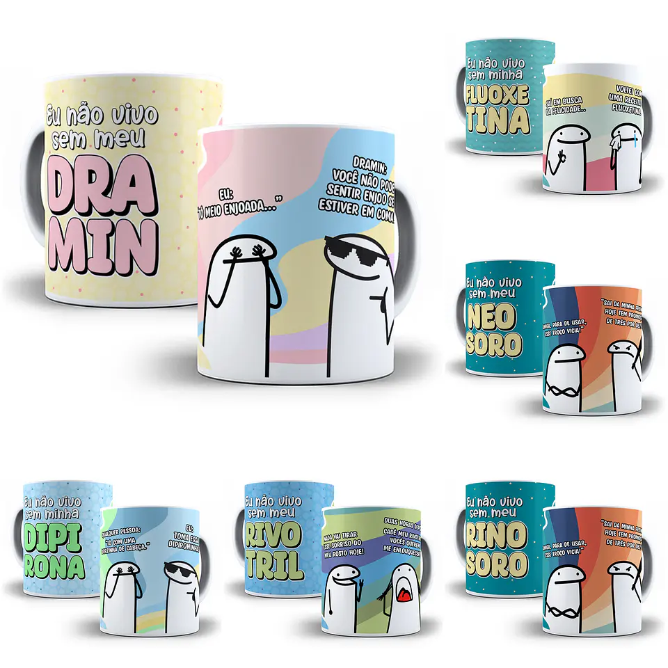 17 Artes para Caneca Flork Hipocondríaco em Jpg 2