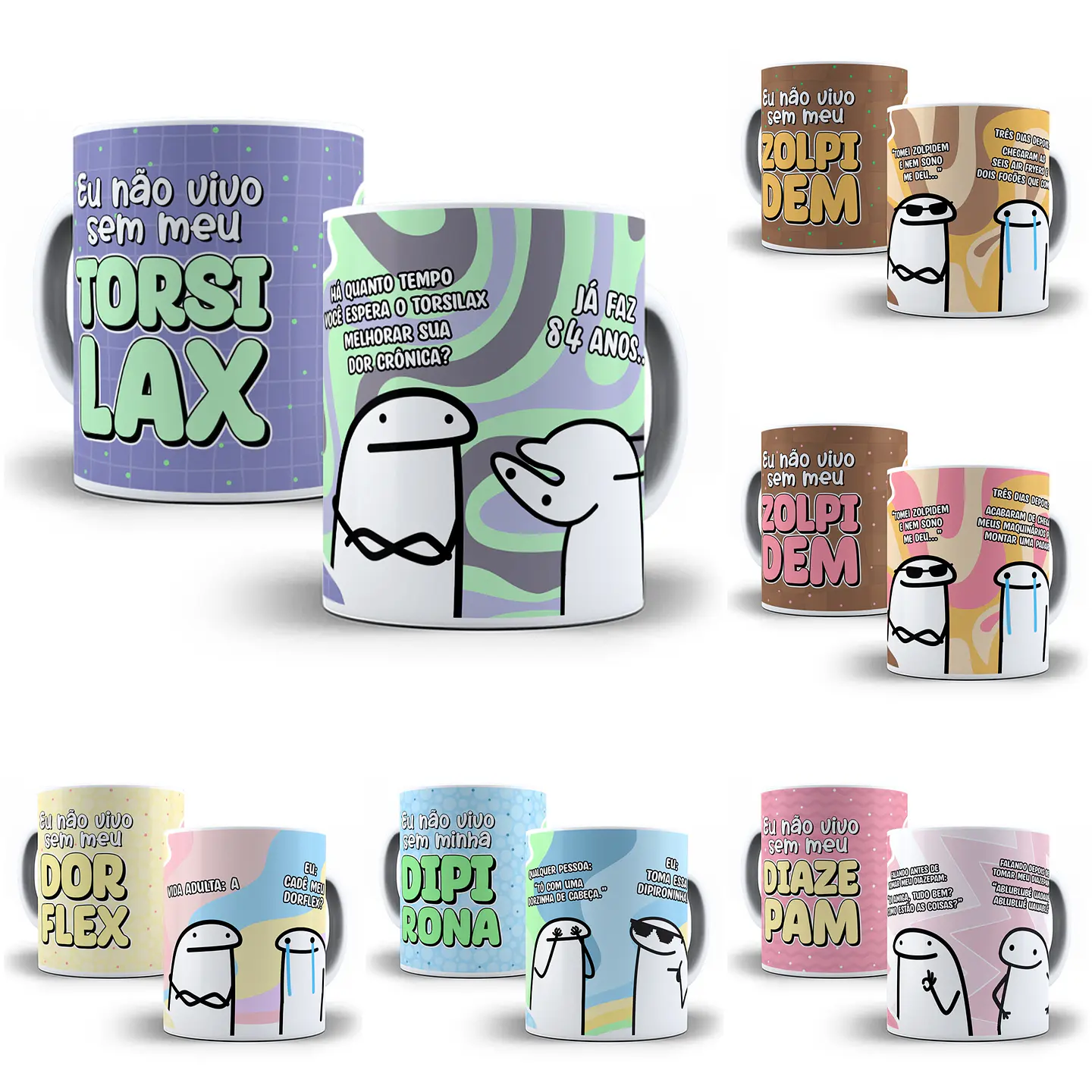17 Artes para Caneca Flork Hipocondríaco em Jpg 3