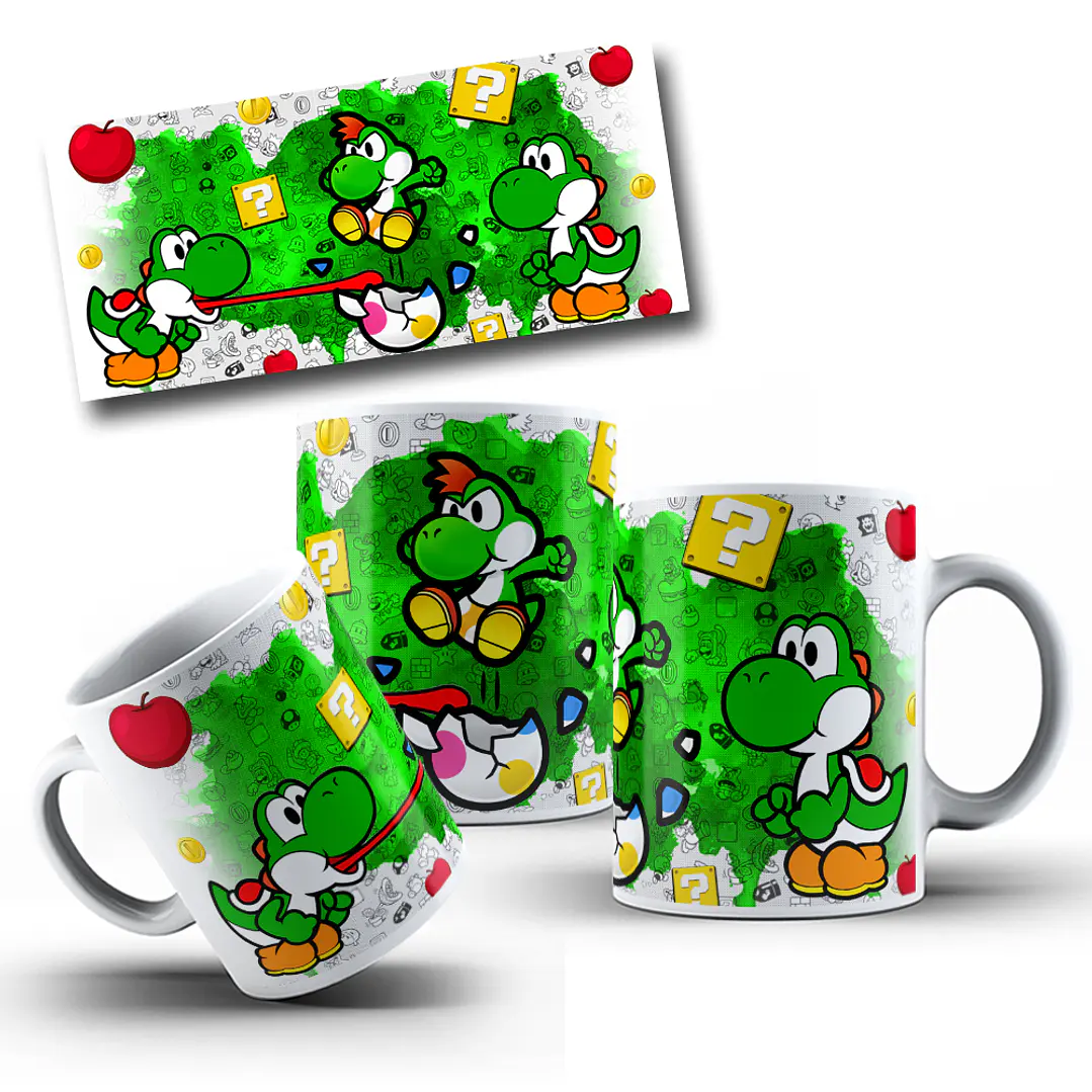 8 Artes Caneca Super Mario Bros em Photoshop 6