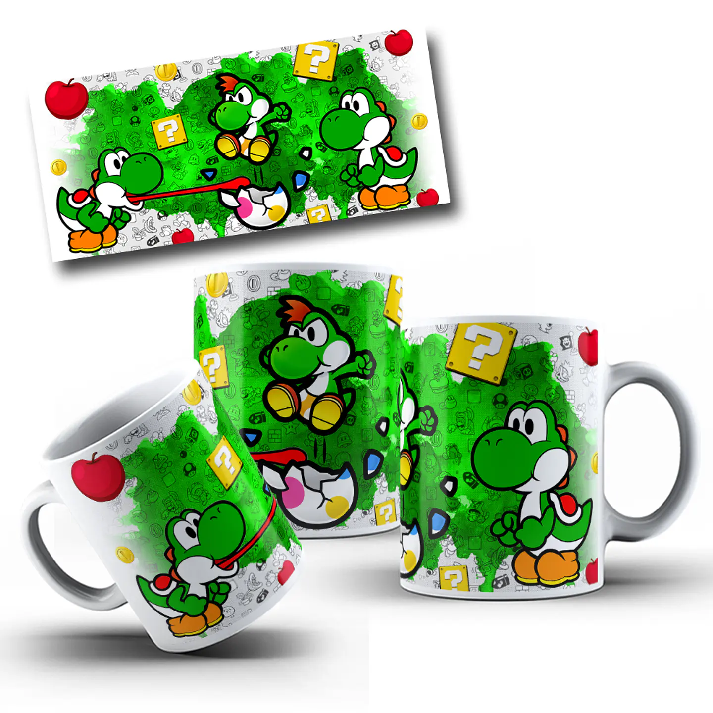 8 Artes Caneca Super Mario Bros em Photoshop 6