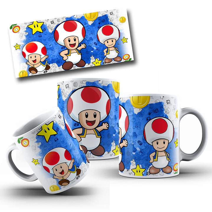 8 Artes Caneca Super Mario Bros em Photoshop 12