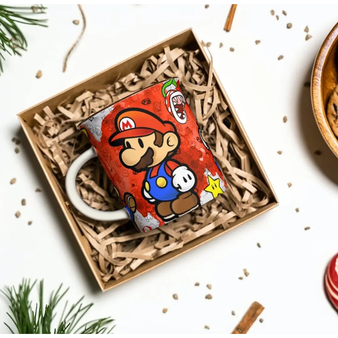 8 Artes Caneca Super Mario Bros em Photoshop 1