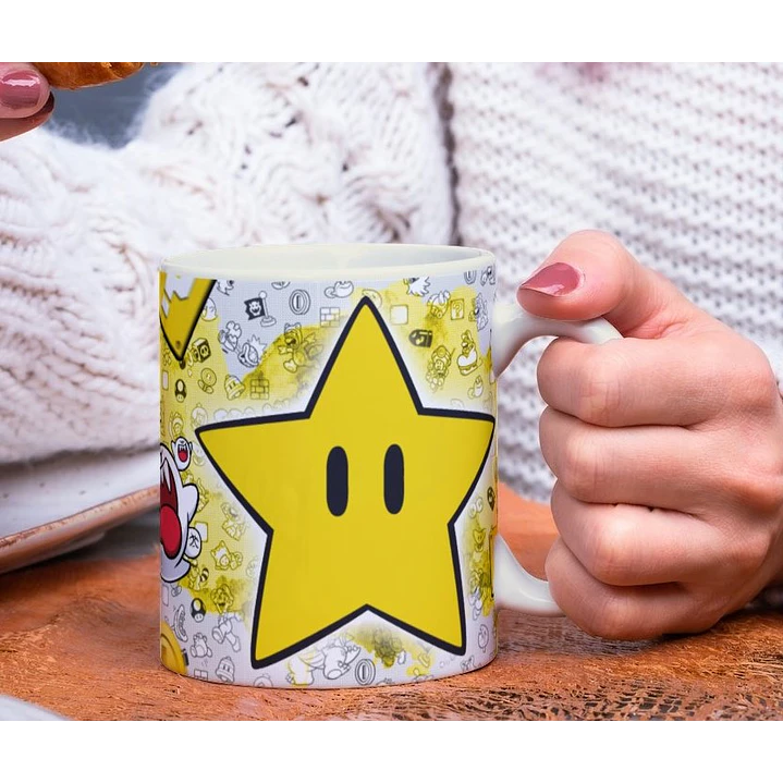 8 Artes Caneca Super Mario Bros em Photoshop 4
