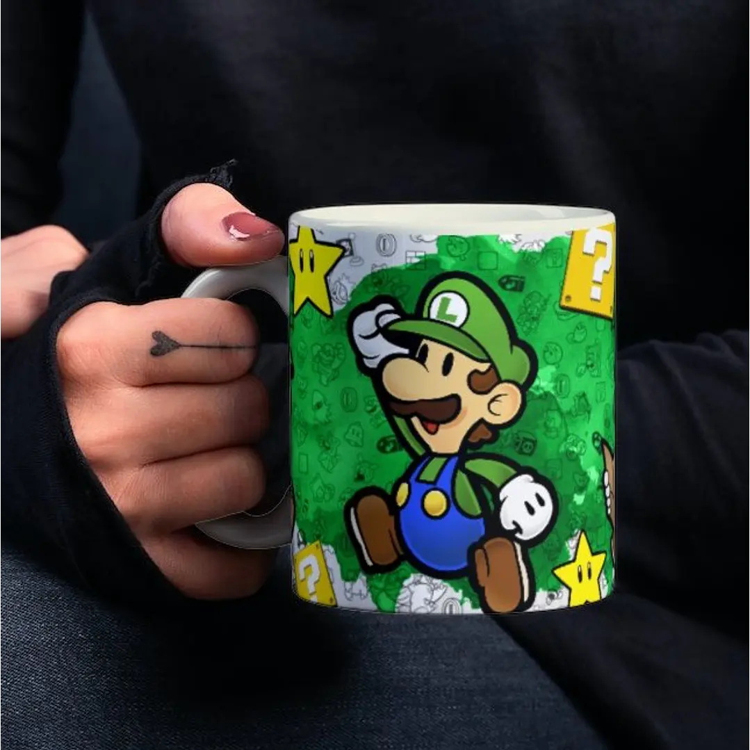 8 Artes Caneca Super Mario Bros em Photoshop 2