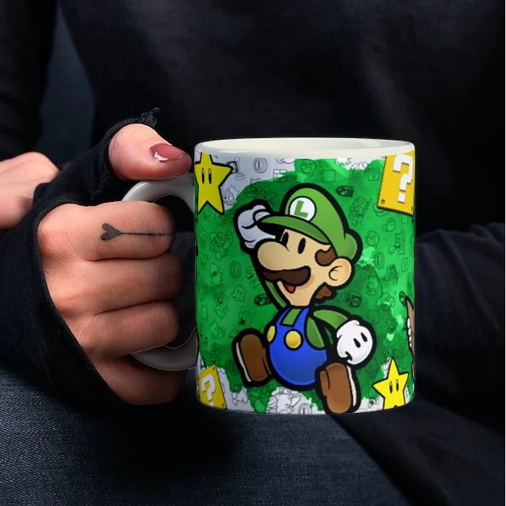 8 Artes Caneca Super Mario Bros em Photoshop 2