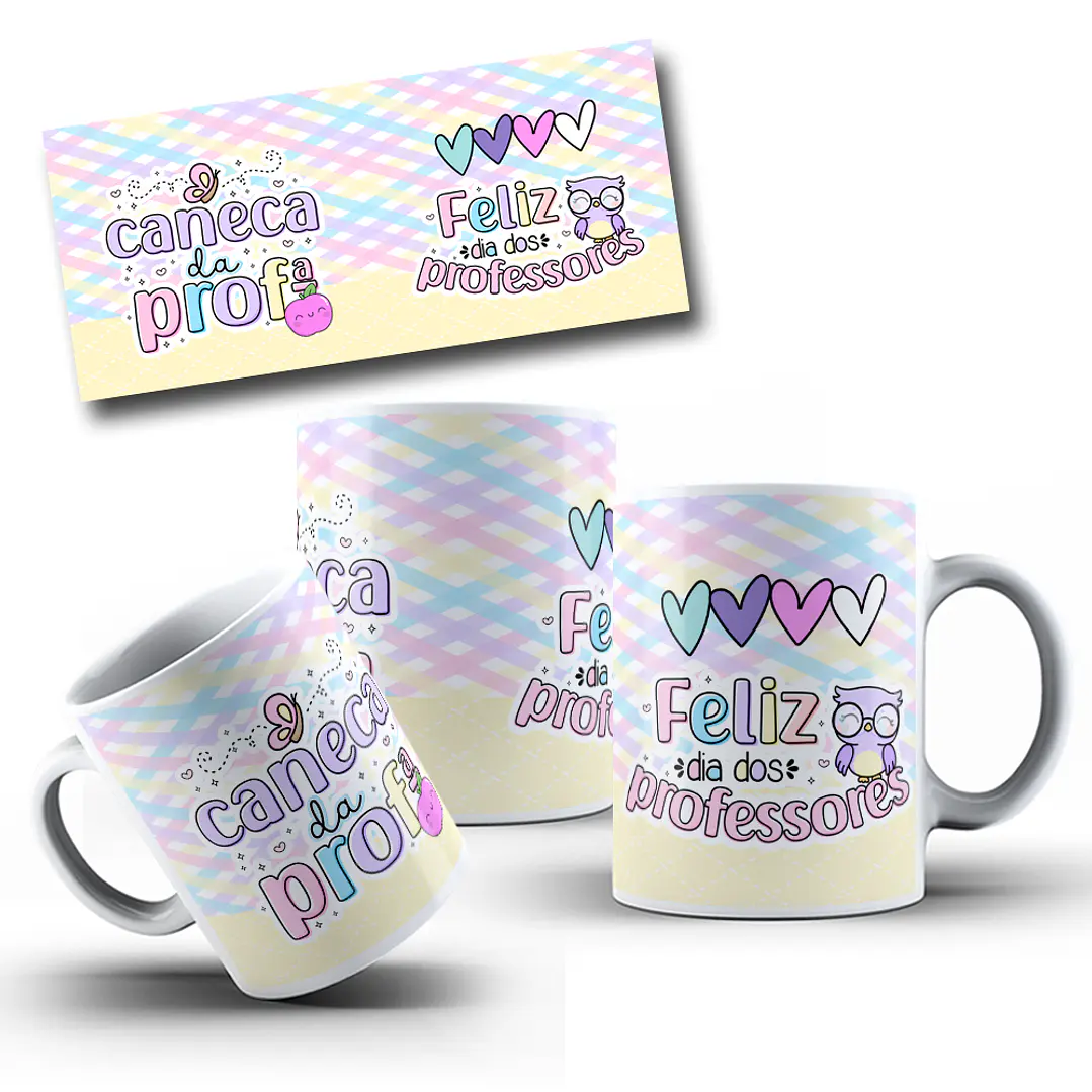 10 Artes Caneca Dia dos Professores em CorelDraw 1