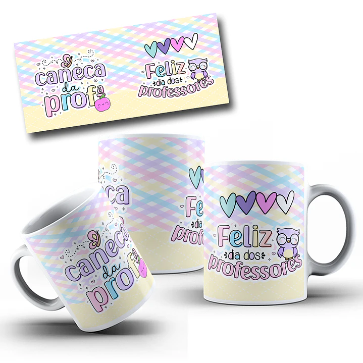 10 Artes Caneca Dia dos Professores em CorelDraw 1