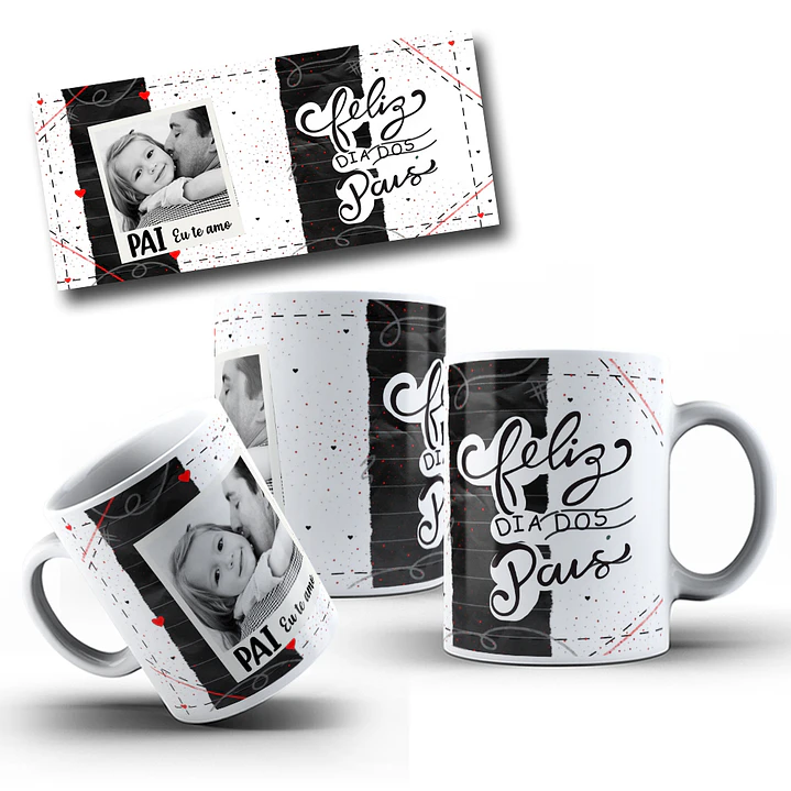 10 Artes Caneca Dia dos Pais com Foto em CorelDraw 5