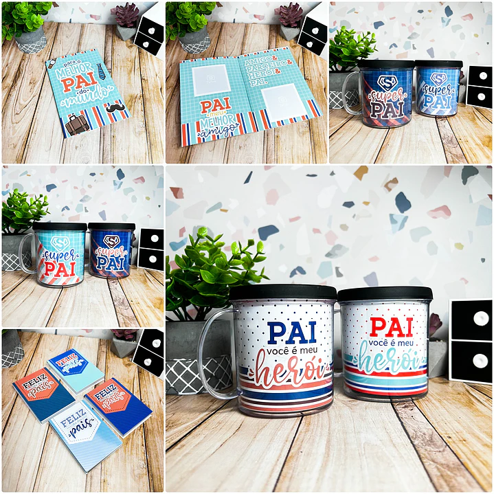 Kit Digital Mimos Dia dos Pais Completo em Png 5