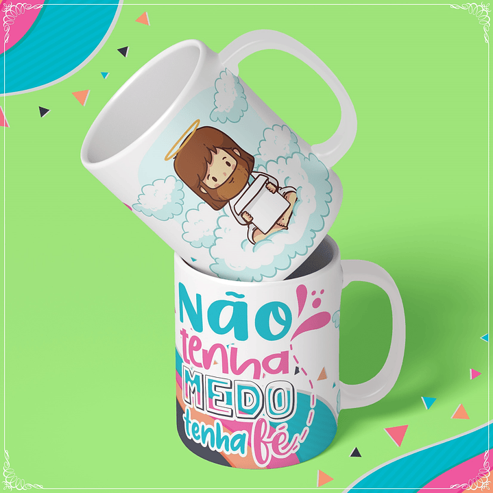 10 Artes Canecas Fé Hinos Religião Frases em Corel Draw 5
