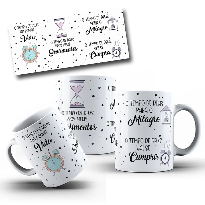 10 Artes Canecas Fé Hinos Religião Frases em Corel Draw 9