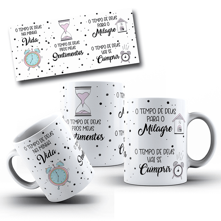 10 Artes Canecas Fé Hinos Religião Frases em Corel Draw 9