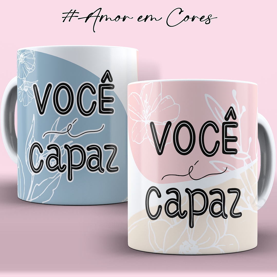 10 Artes Canecas Amor em Cores em Corel Draw  7