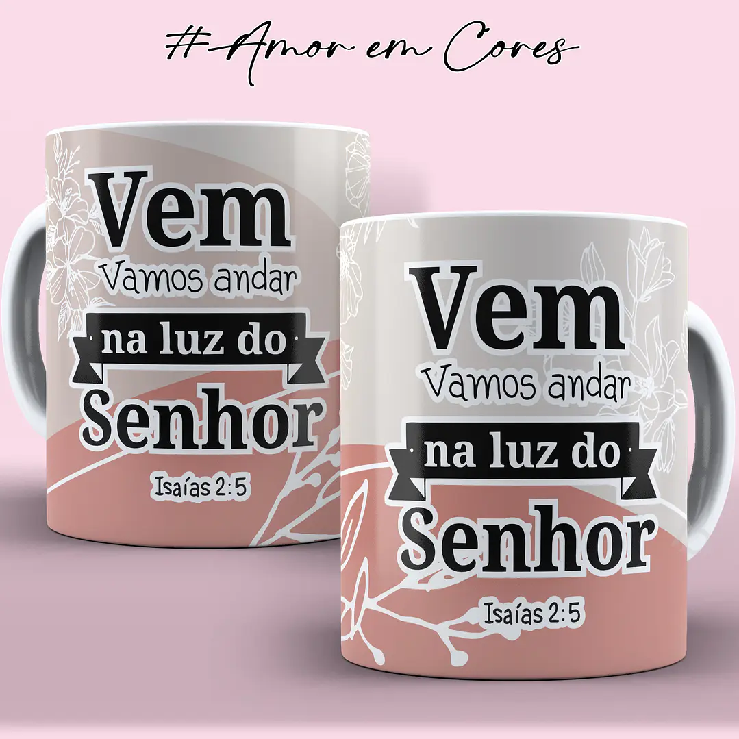10 Artes Canecas Amor em Cores em Corel Draw  10