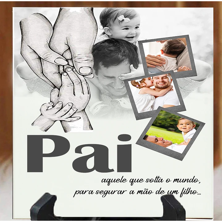 12 Artes Caneca Azulejo e Quadro Dia dos Pais em Corel Draw  8