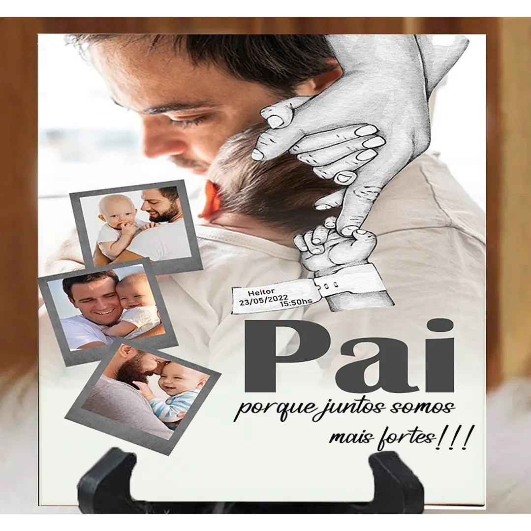 12 Artes Caneca Azulejo e Quadro Dia dos Pais em Corel Draw  9