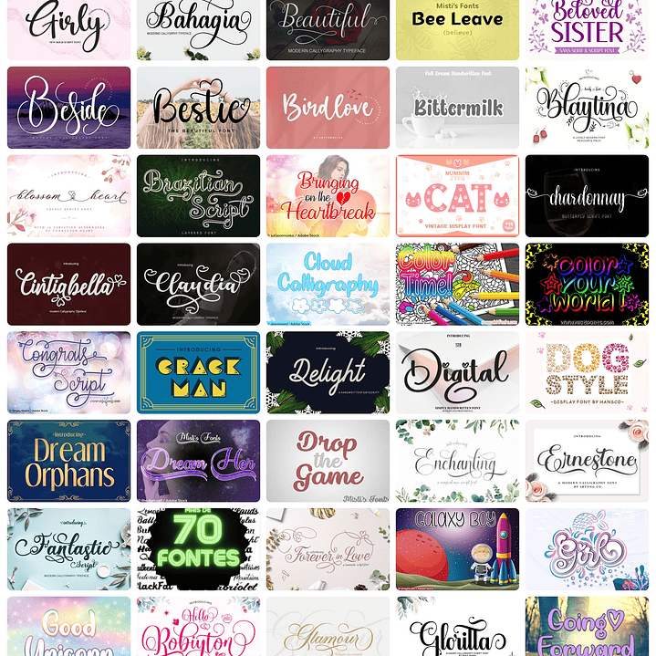 400 Fontes Instalável Premium Diversas  8