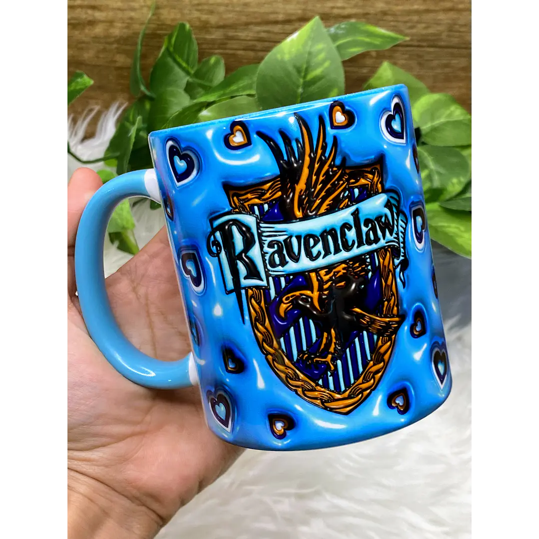 4 Artes Canecas Harry Potter Casas 3D em Jpg 1