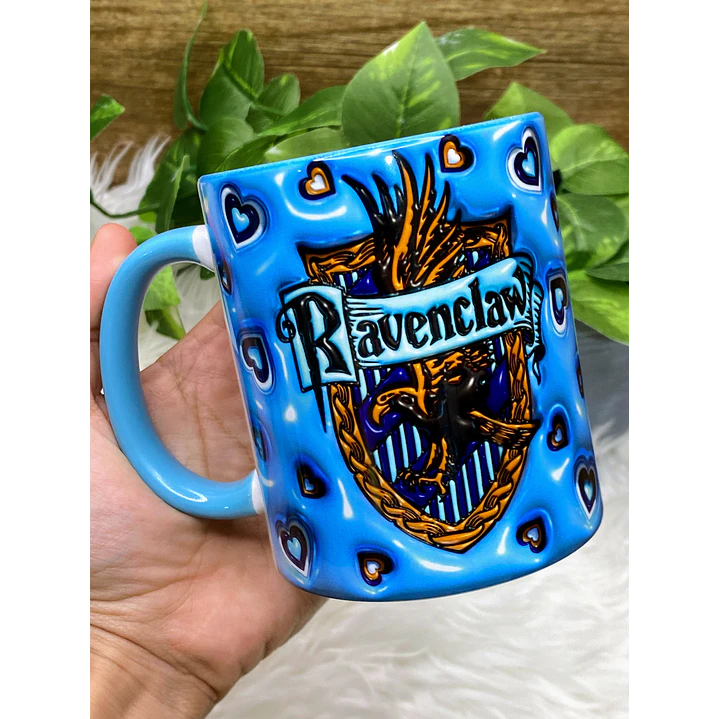 4 Artes Canecas Harry Potter Casas 3D em Jpg 1