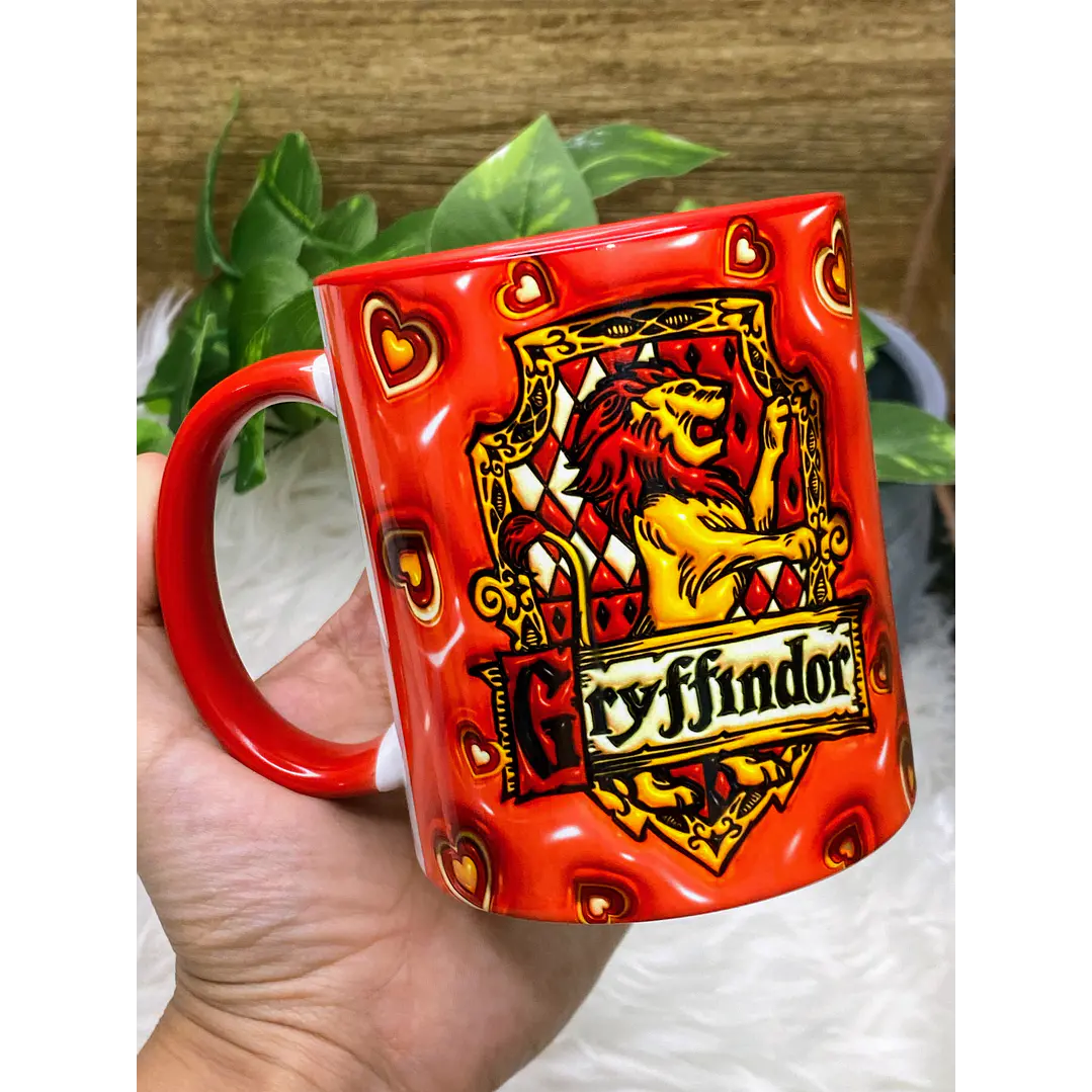 4 Artes Canecas Harry Potter Casas 3D em Jpg 2