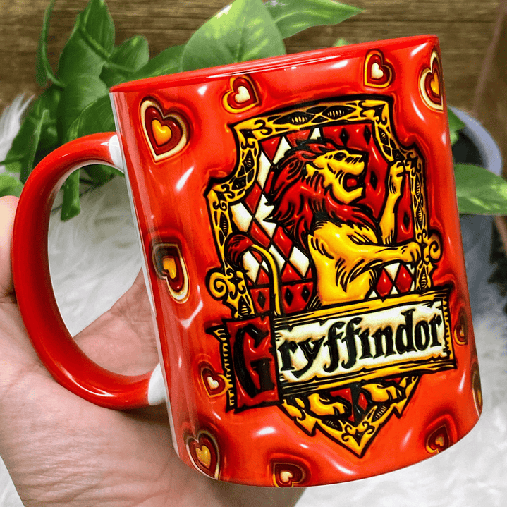 4 Artes Canecas Harry Potter Casas 3D em Jpg 2