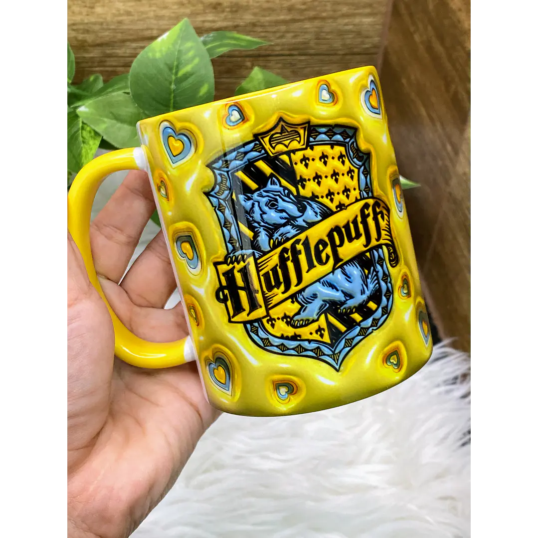 4 Artes Canecas Harry Potter Casas 3D em Jpg 3