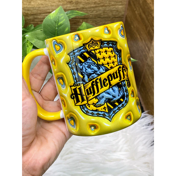 4 Artes Canecas Harry Potter Casas 3D em Jpg 3