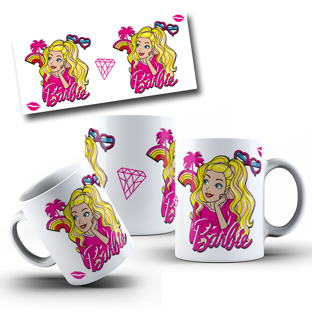 10 Artes Canecas Barbie em Photoshop 1