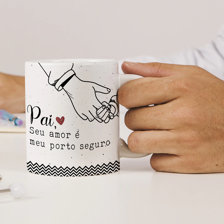 10 Artes Canecas Dia dos Pais Minimalista em Corel Draw 7