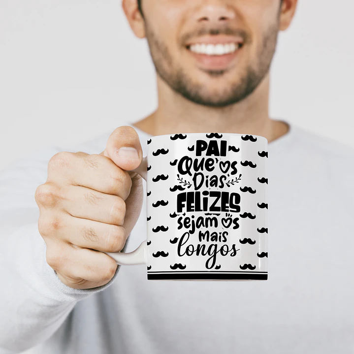 10 Artes Canecas Dia dos Pais Minimalista em Corel Draw 10