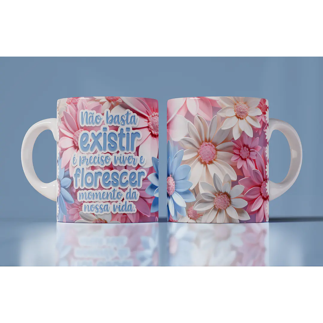 15 Artes Canecas Flores 3d em Photoshop 3