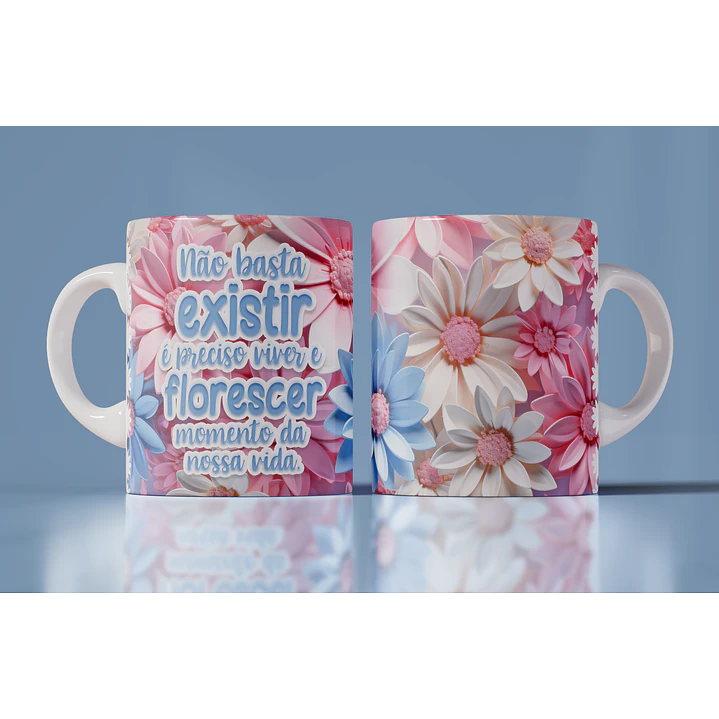 15 Artes Canecas Flores 3d em Photoshop 3