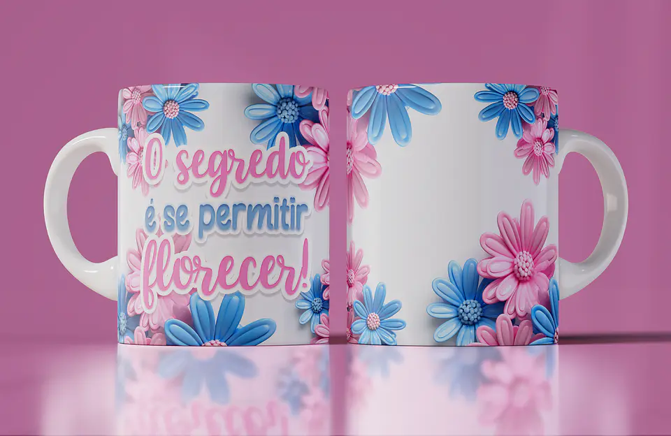 15 Artes Canecas Flores 3d em Photoshop 4