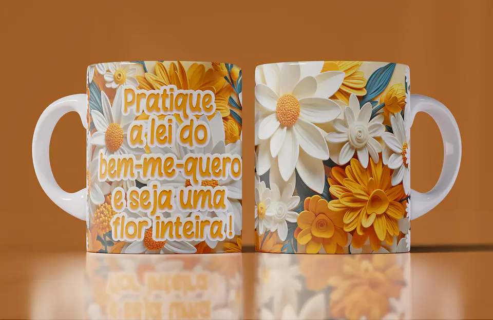 15 Artes Canecas Flores 3d em Photoshop 5