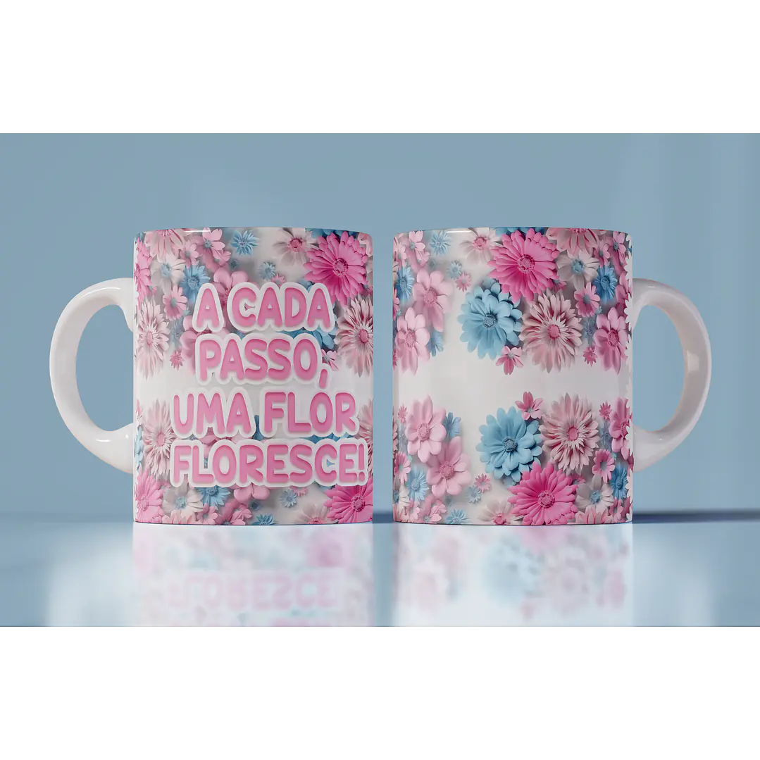 15 Artes Canecas Flores 3d em Photoshop 10