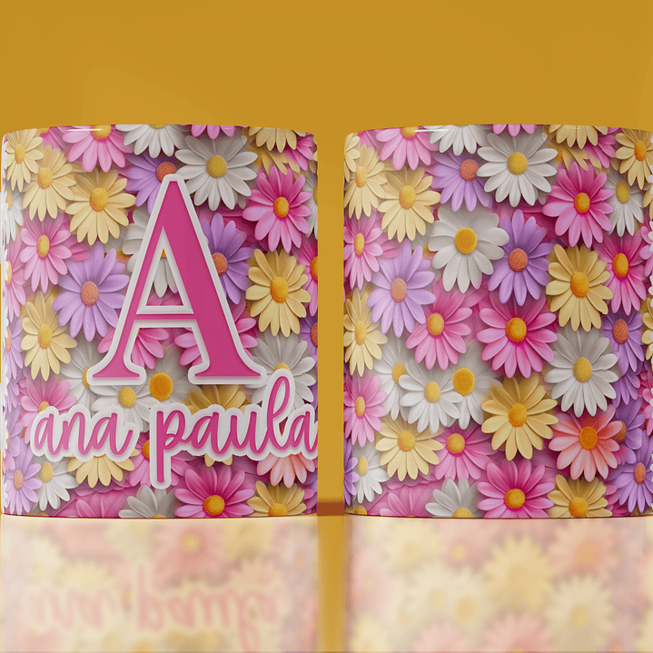 15 Artes Canecas Flores 3d em Photoshop 11